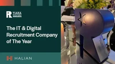 Halian wins the IT & Digital Recruitment Company of the year